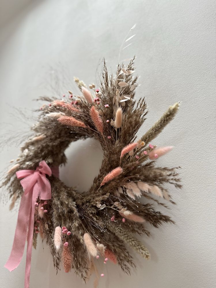 Wianek boho naturalny roz