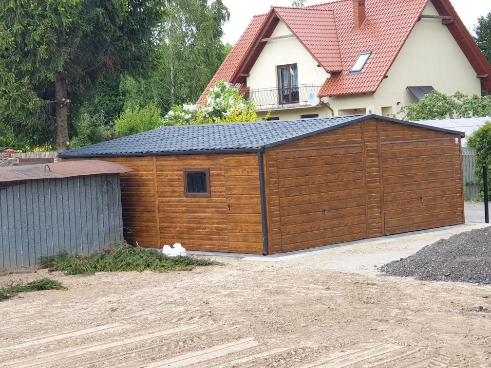 Garaże blaszane - PREMIUM - DREWNOPODOBNE 7x6 4x6 3x5 6x6 9x6 PROMOCJE