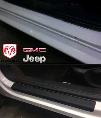 Захисна плівка защитная пленка наклейки на пороги авто GMC Jeep Dodge
