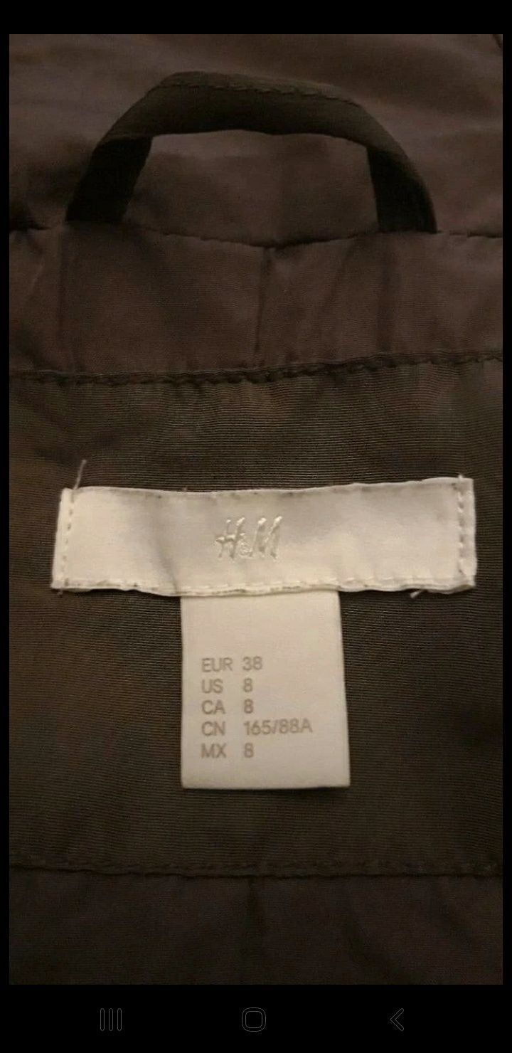 Jesienno zimowa kurtka H&M, rozmiar 38, M, damska