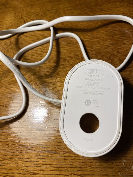 Soocas x3 xiaomi ładowarka do szczoteczki sonicznej biała przejściówka