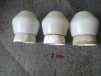 Lampa klosz PRL okrągła kula na ścianę