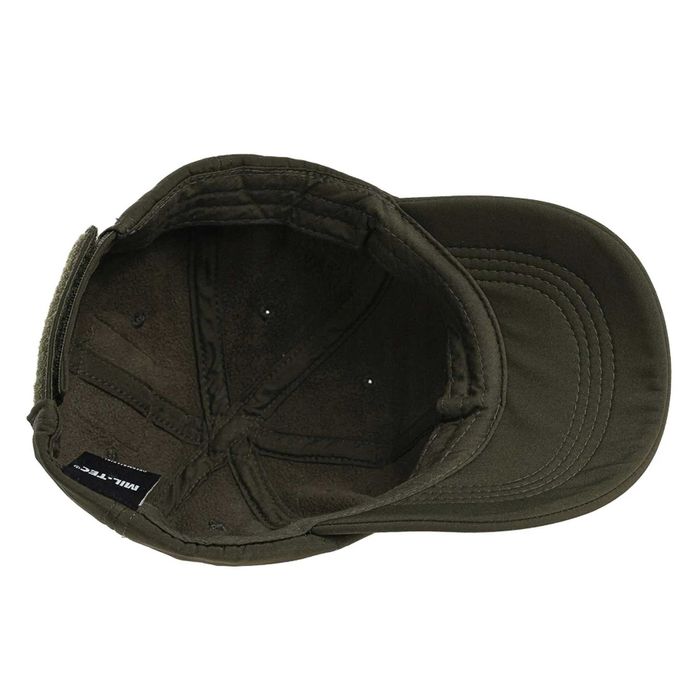 Бейсболка тепла MIL-TEC SoftShell Baseball Olive (на флісі)