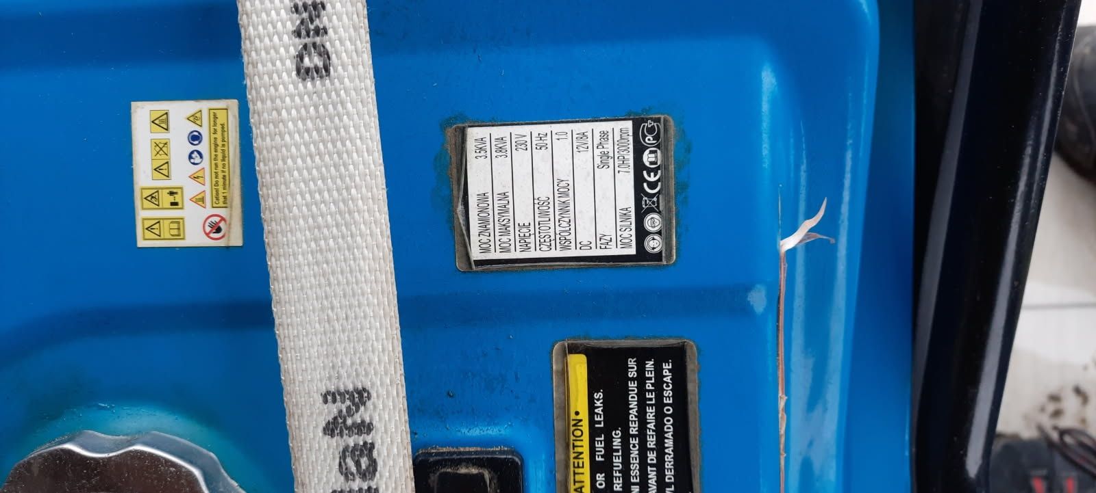 Agregat prądotwórczy Kraft & Dele 3000W JAK NOWY