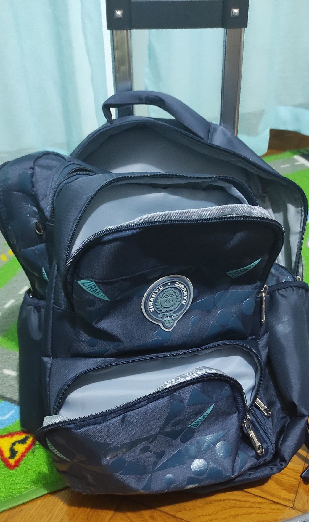 Mochila escolar com Trolley