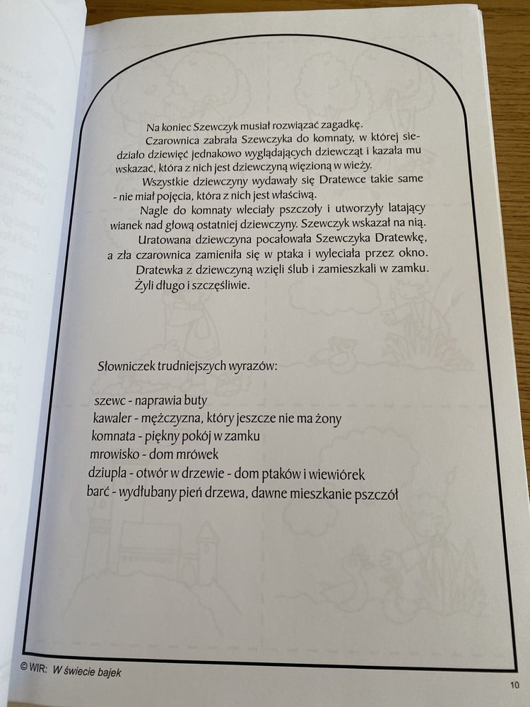 W swiecie bajek czytam sluchsm mowie rozumiem