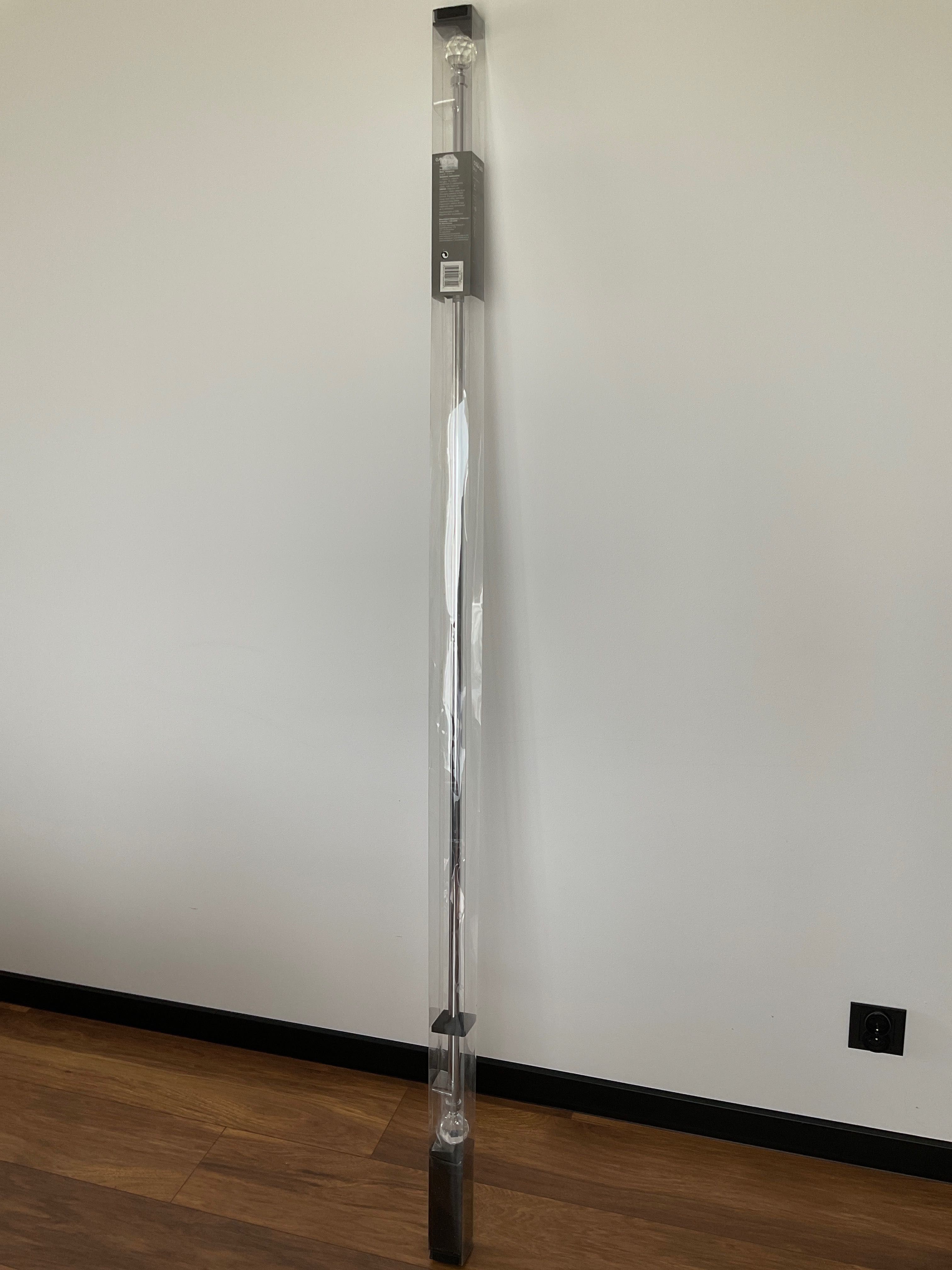 Karnisz pojedynczy 160 cm styl GLAMOUR kolor chrom