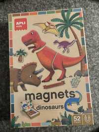 Magnetyczne puzzle dinozaury