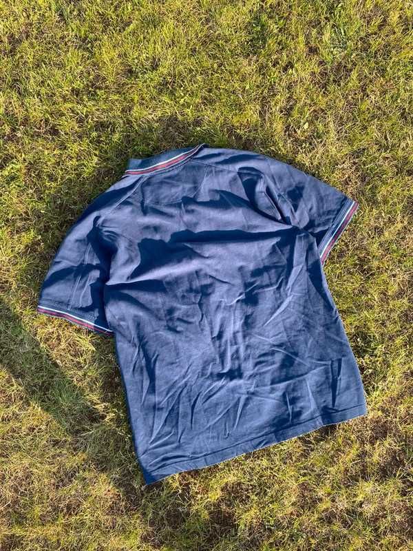 Koszulka Polo Nike vintage Y2k swoosh haft logo navy granatowy L