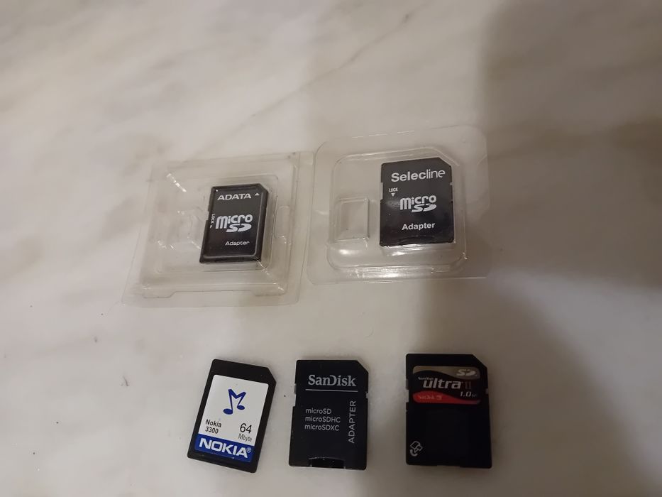 Conjunto de 5 Adaptadores/Cartão de Memória