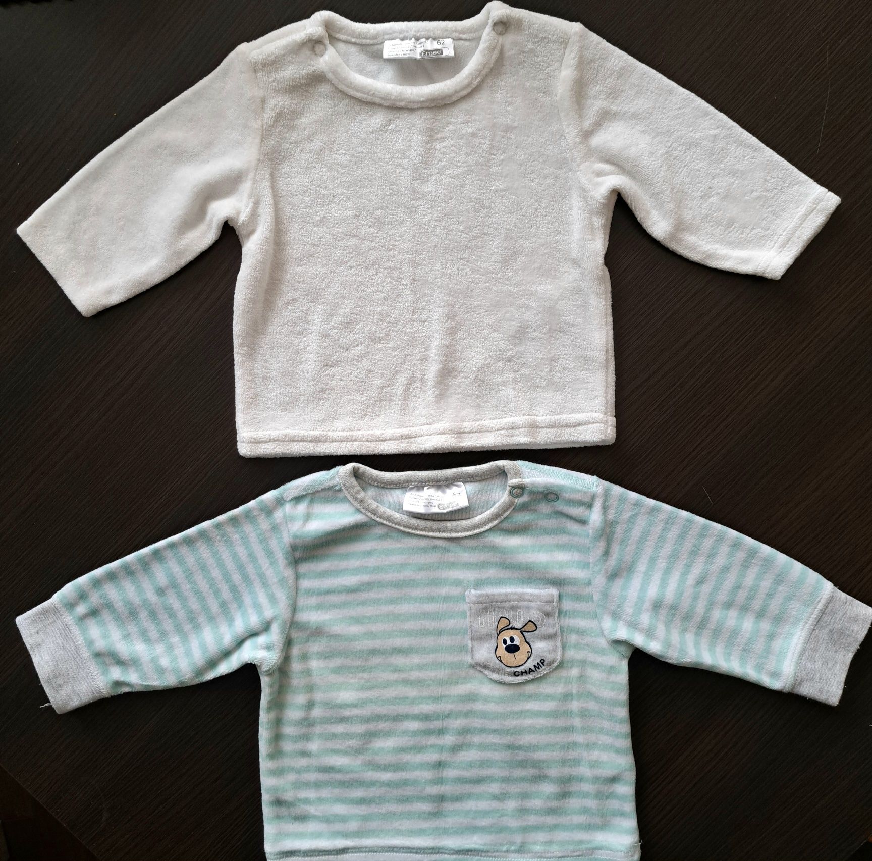 Bluza welurowa 62 2sztuki