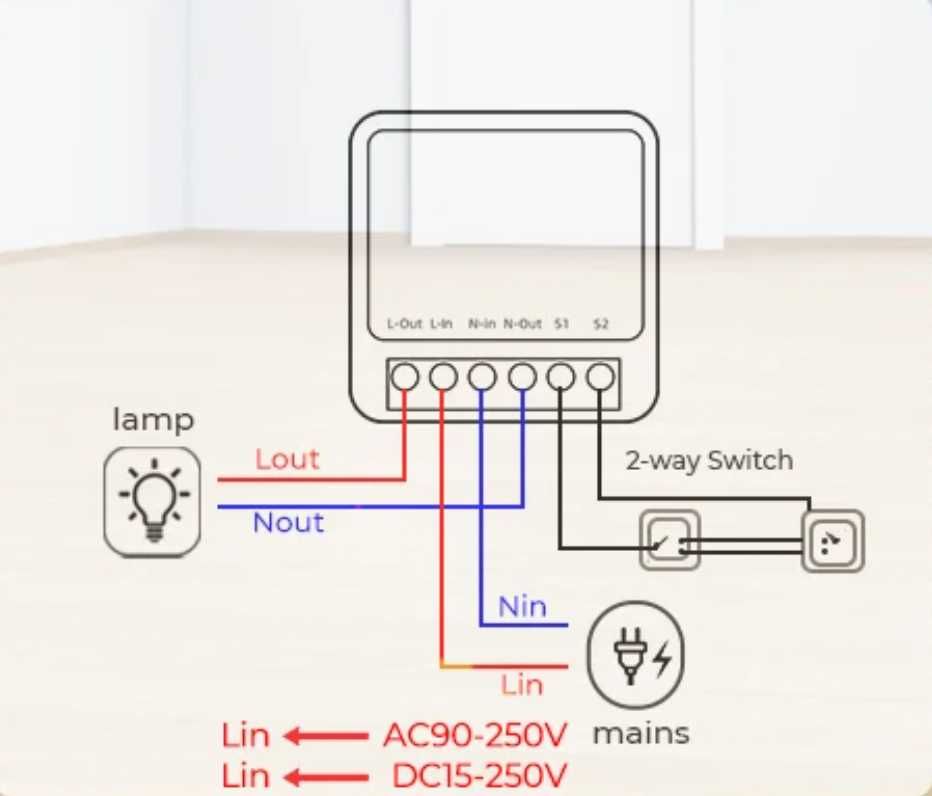 Tuya WiFi SWITCH постійного струму, для акумуляторів 15-250v DC