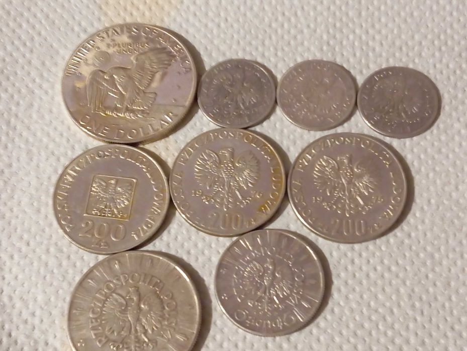 porządki domowe monety srebrne