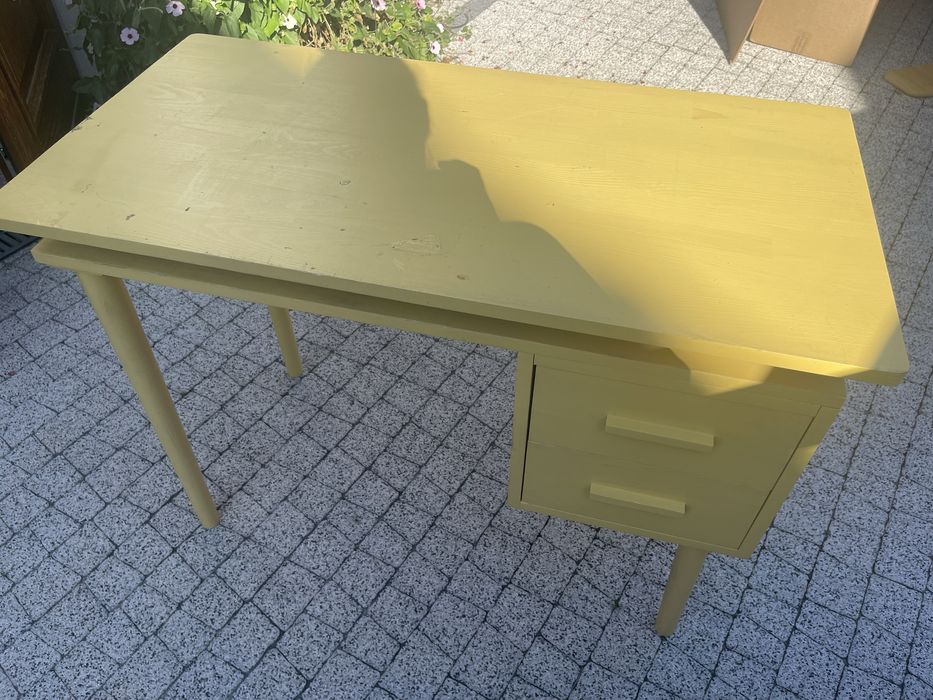 Biurko żółte woodszczęścia Miza drewno