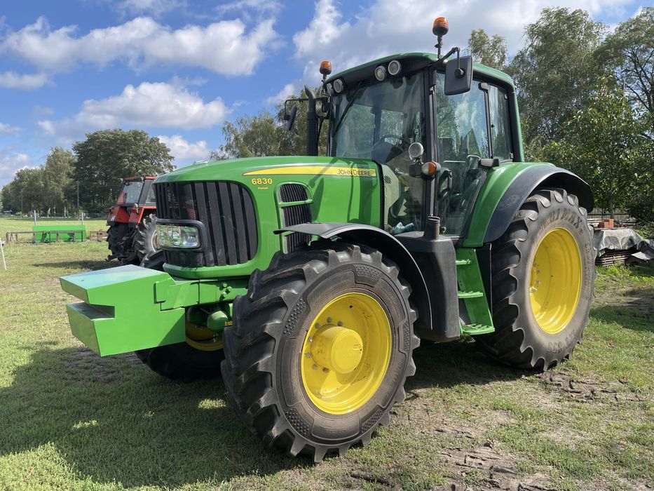John Deere 6830, power quad 50km/h pneumatyka, TLS.