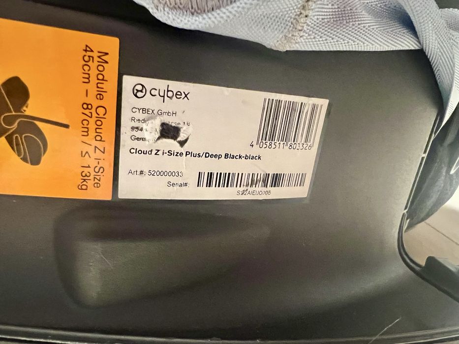 Cybex cloud Z i - Size Plus/Deep Black Black