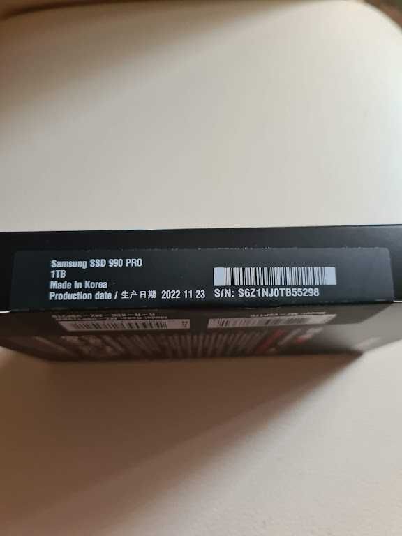 SSD накопичувач Samsung 990 PRO 1 TB (MZ-V9P1T0BW)