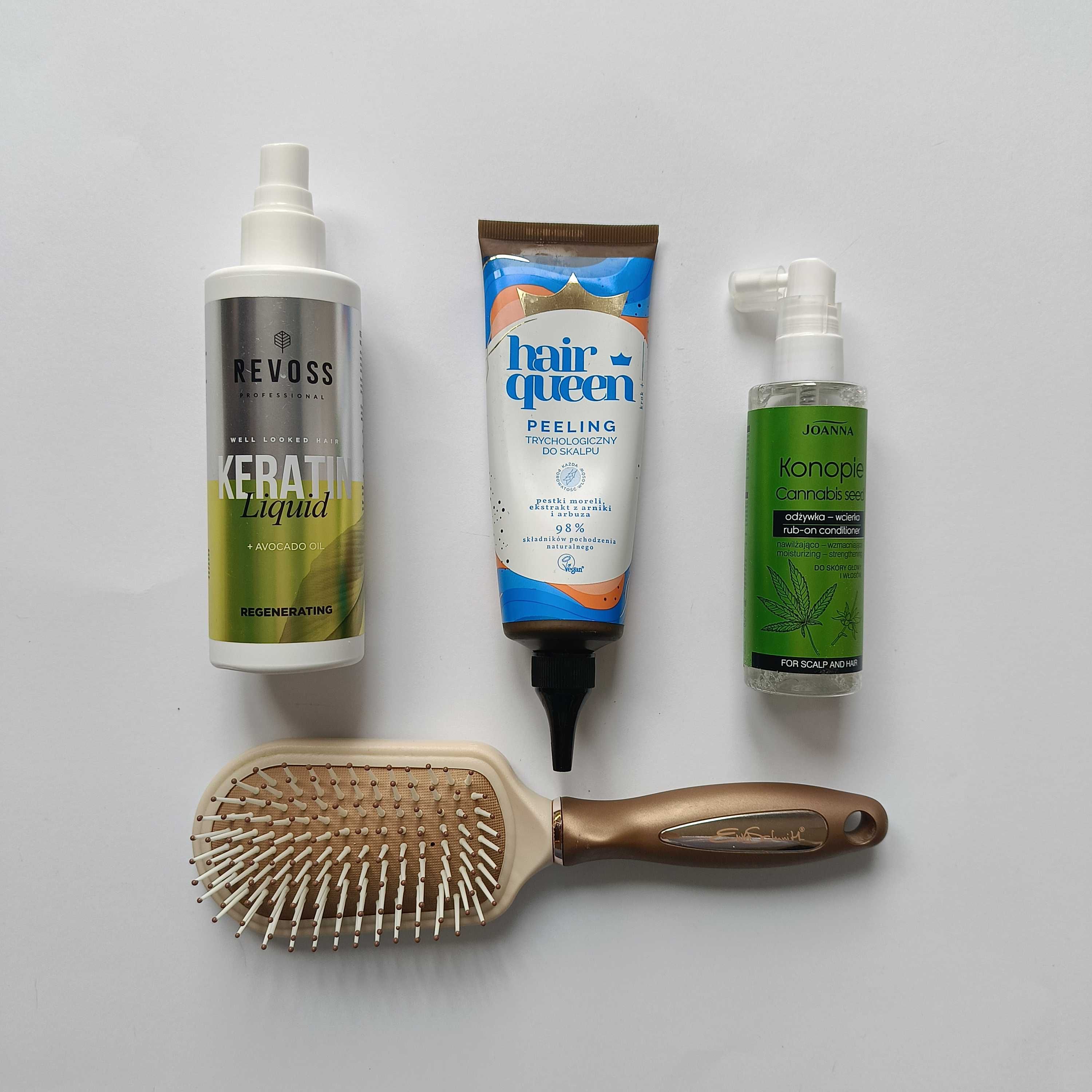 Kosmetyki używane pielęgnacja włosów box zestaw paka kosmetyków