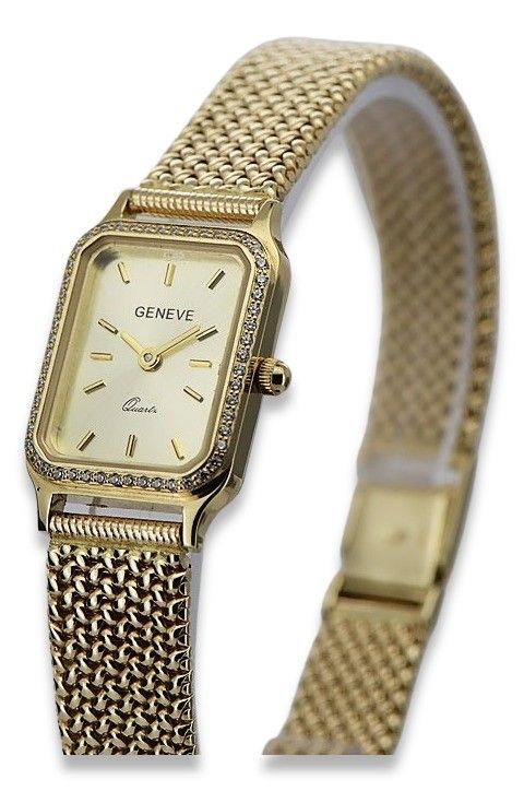 Złoty zegarek z bransoletą damską 14k Geneve lw055y&lbw003y Warszawa
