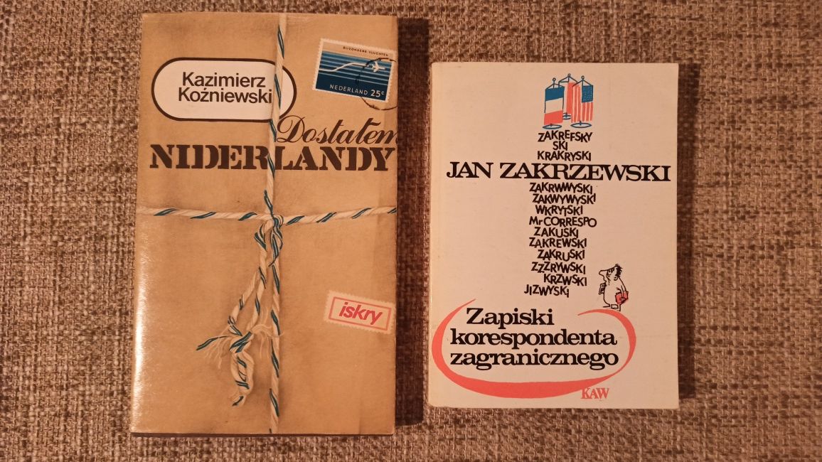 2 książki - Niderlandy korespondent zagraniczny