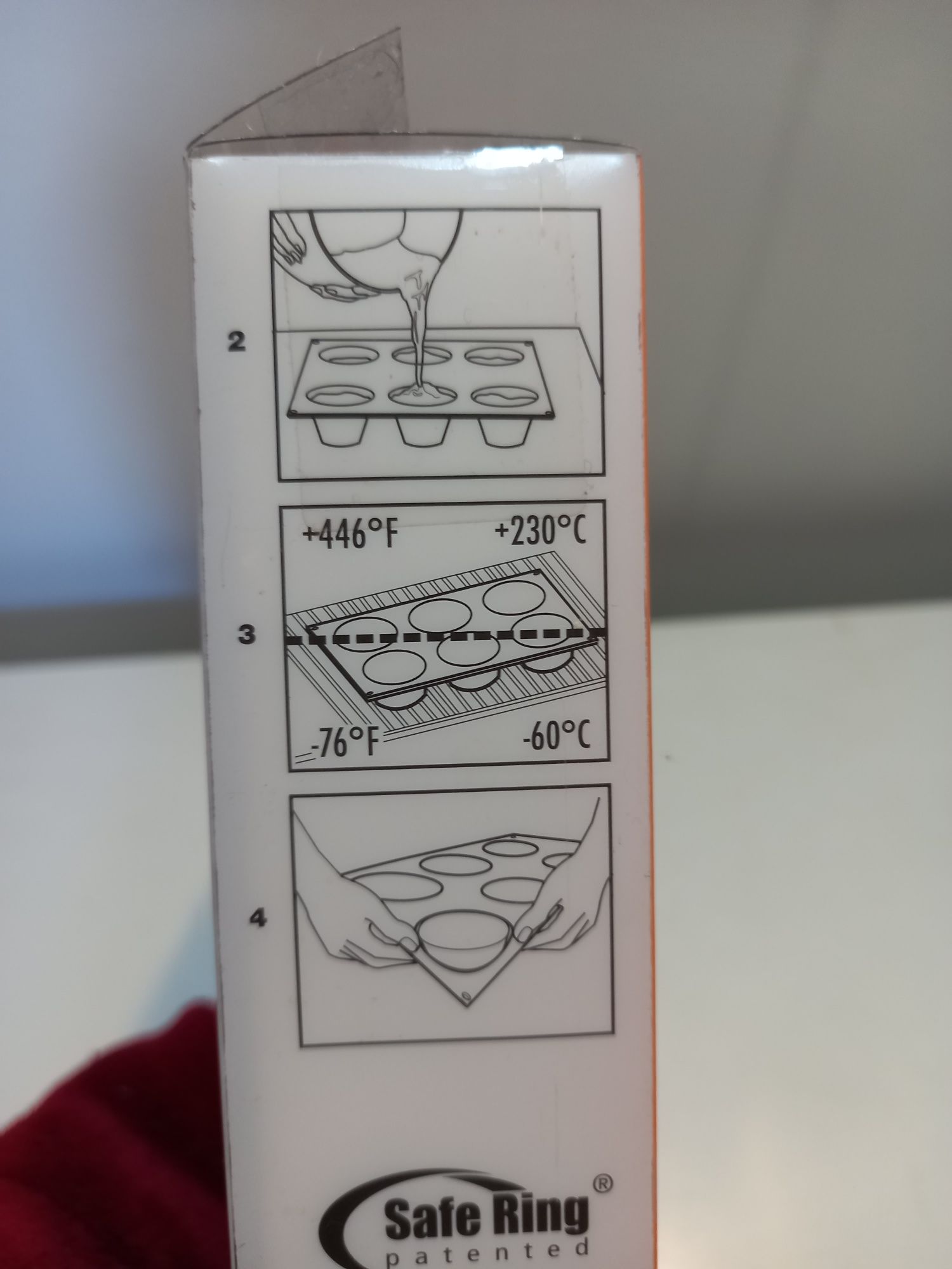 Forma para queques em silicone "Silikomart".