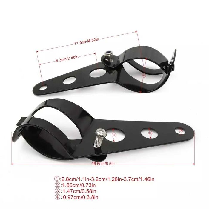 Крепление крепежи фары мотоцикла универсальные металлические