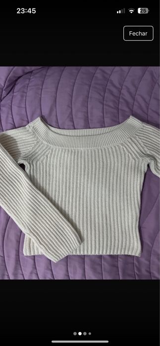 Camisola malha branca