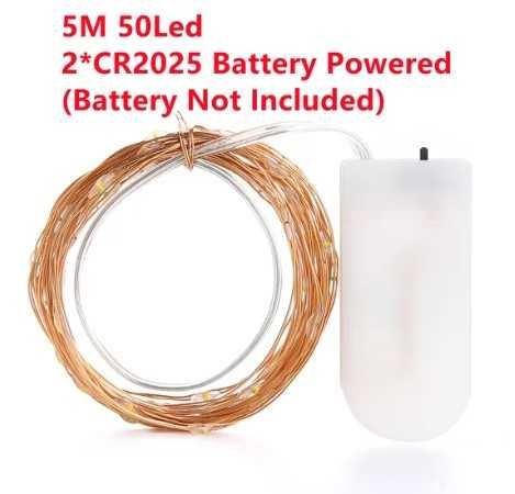Girlanda żarówkowa LED lampki wodoodporne 5 mb