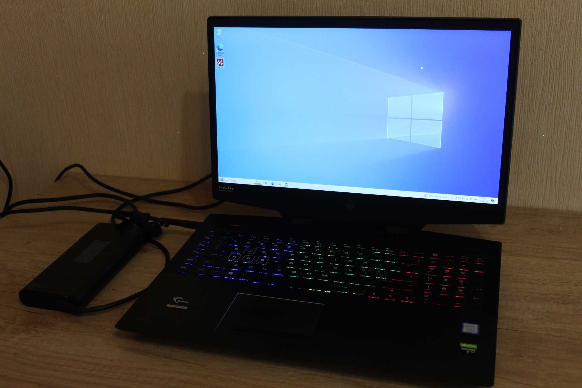 HP Omen 17.3 144 hz, i7-9750H, rtx2070, 16 gb ,512 gb ssd 750 gb hdd