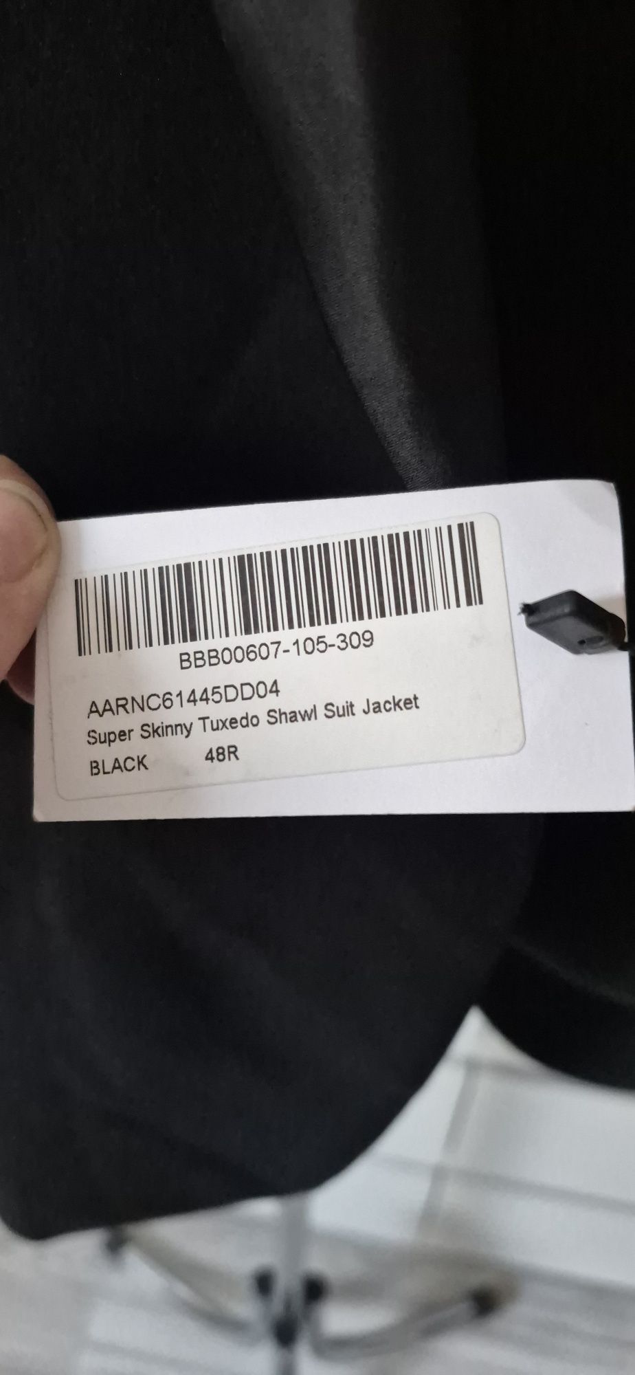 Smoking meski Xl Czarny Marynarka Nowa Burton Menswear London