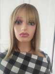 peruka bob nr 12  z grzywką blond ombre