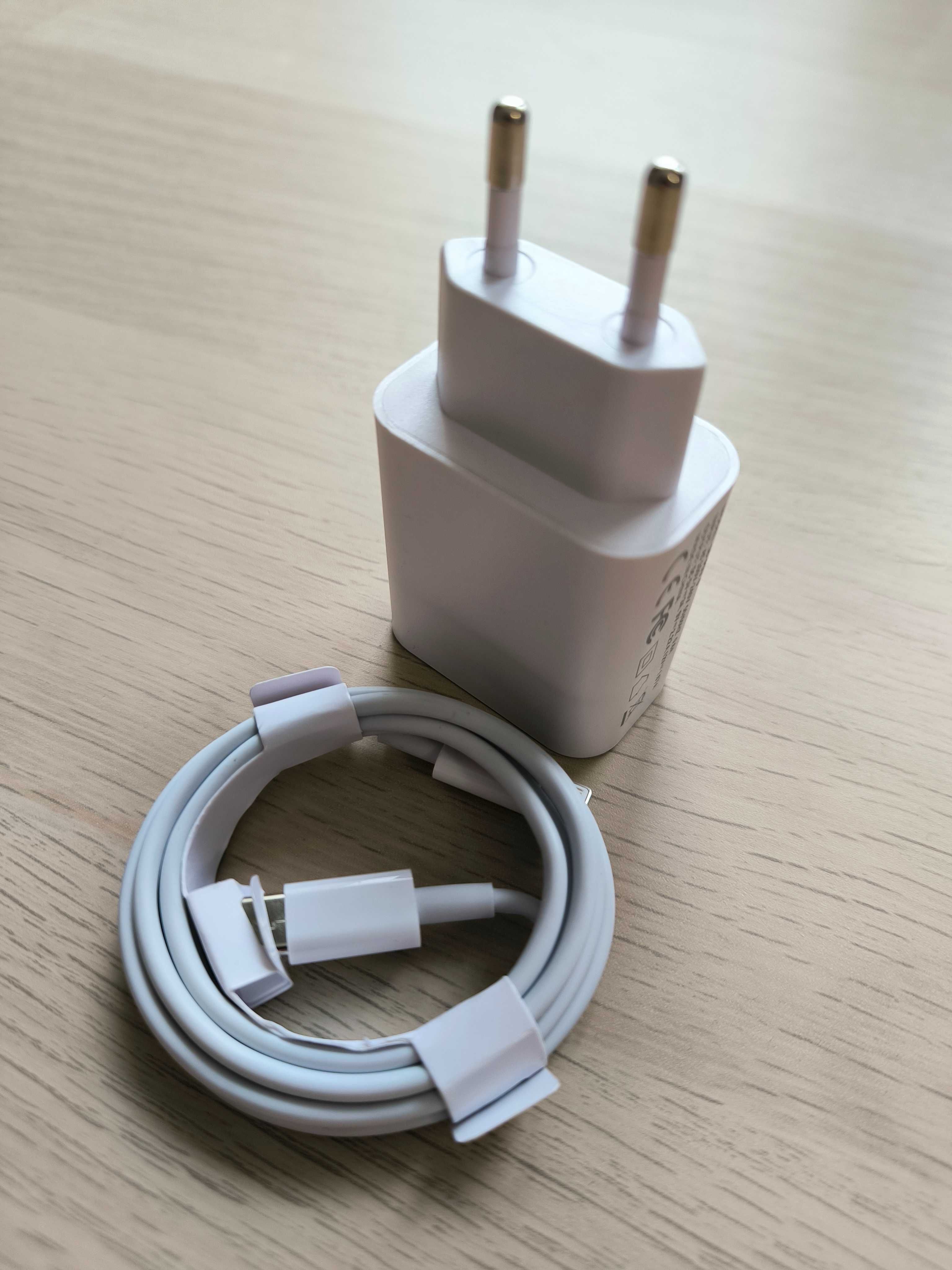NOWY ZESTAW do iPhone SZYBKA Ładowarka 20W + kabel Lightning 1 metr