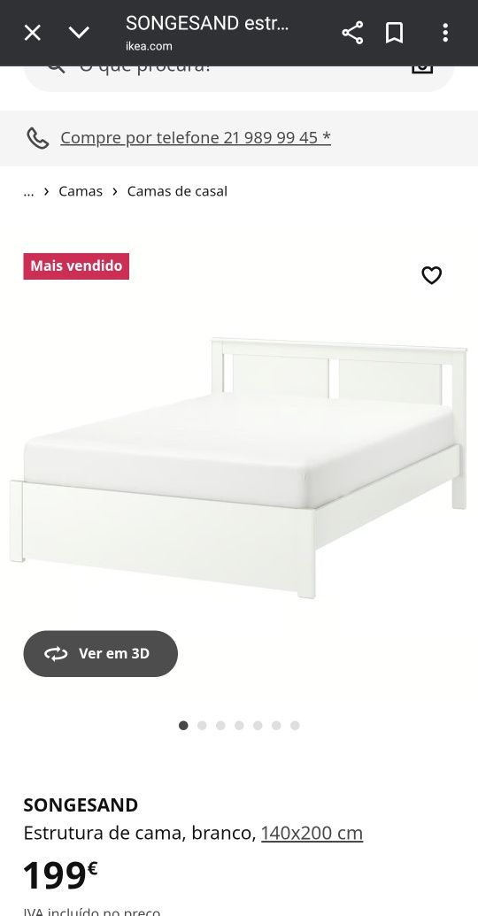 Cama + estrado + Colchão NOVOS
