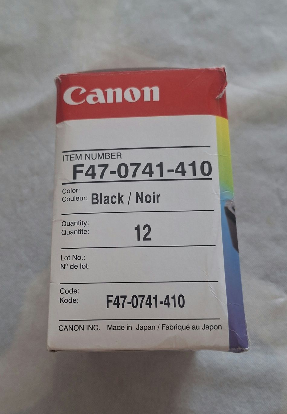 Oryginalny tusz toner Canon BCI-21 czarny 12 szt