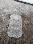 Peças cristal jarro e taça