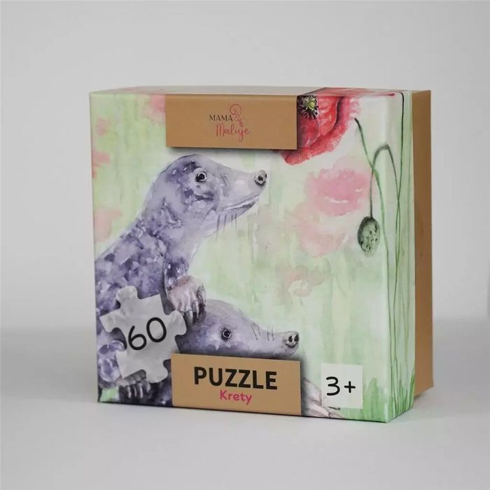 Puzzle 60el Krety. Mama Maluje. Nowy Produkt