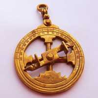Medalha de Bronze Instrumento de Navegação Marítima Astrolábio