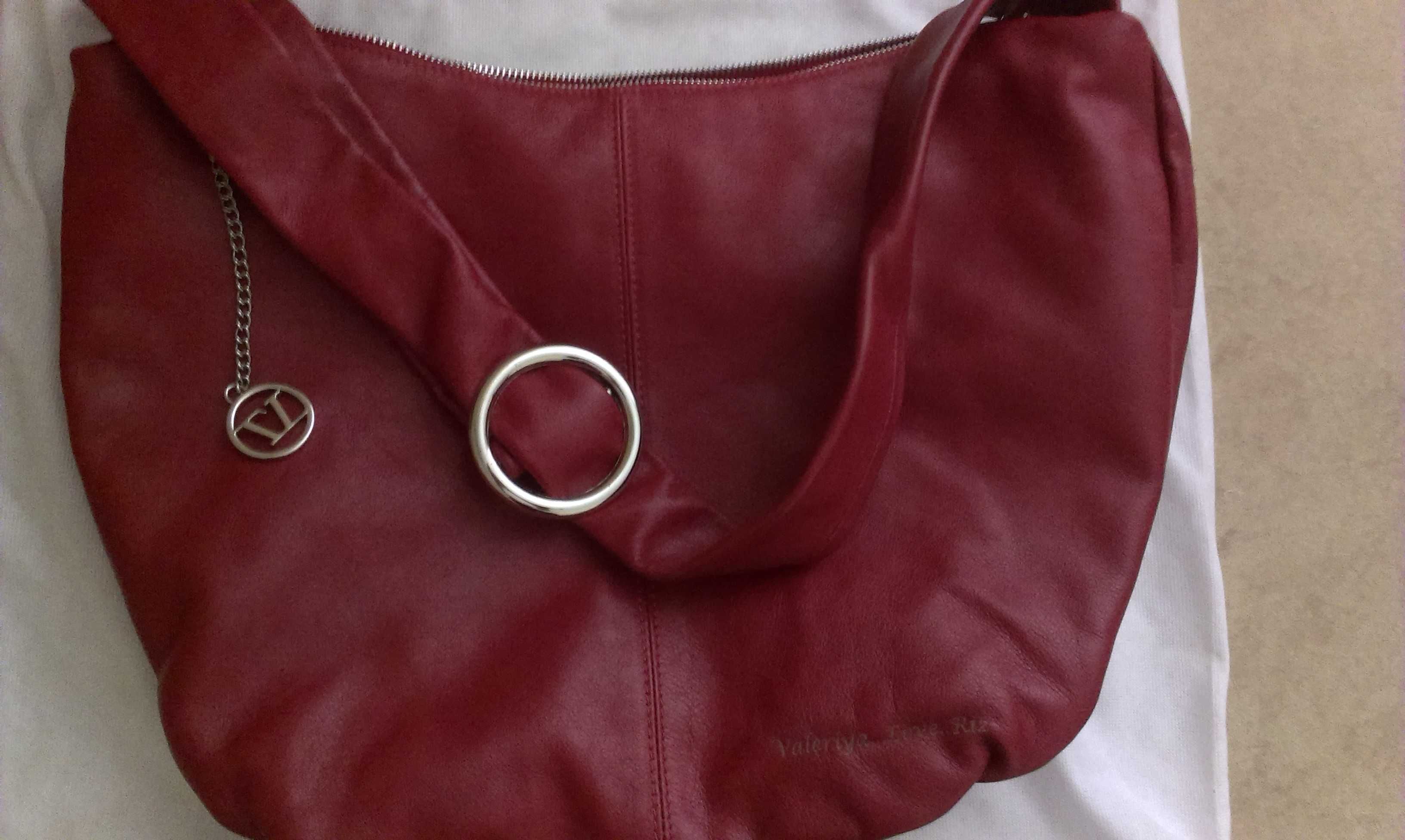 Кожаная новая сумка-хобо премиум-класса Италия Tuscany Leather