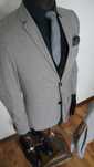 Garnitur H&M ( Junior ) Rozmiar 44 170/88 Skinny Fit Kolor Szary