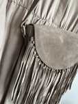Laura Biaggi -Genuine Leather-skóra naturslna+zamsz.Made in Italy