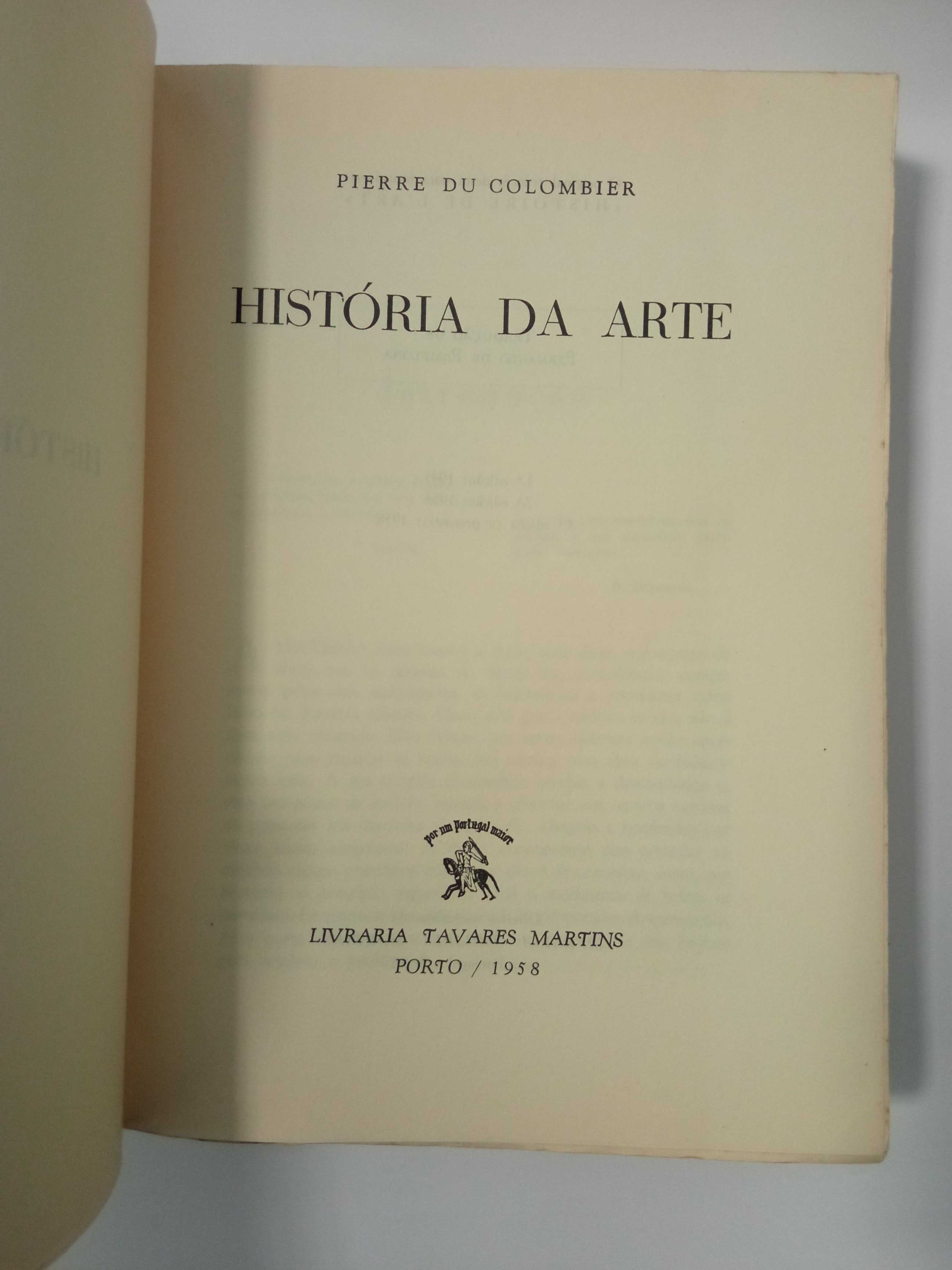 História da Arte, de Pierre du Colombier