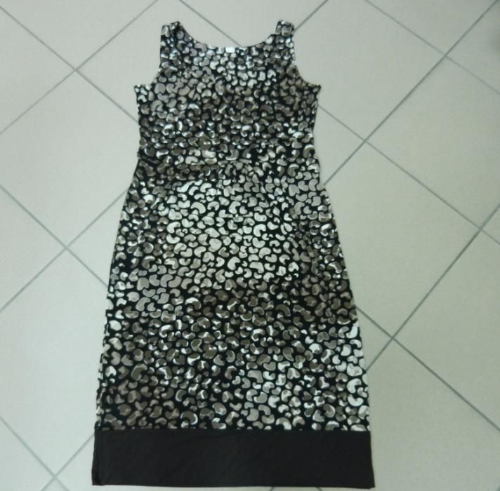 Sukienka panterka ołówek 40/42 L/XL