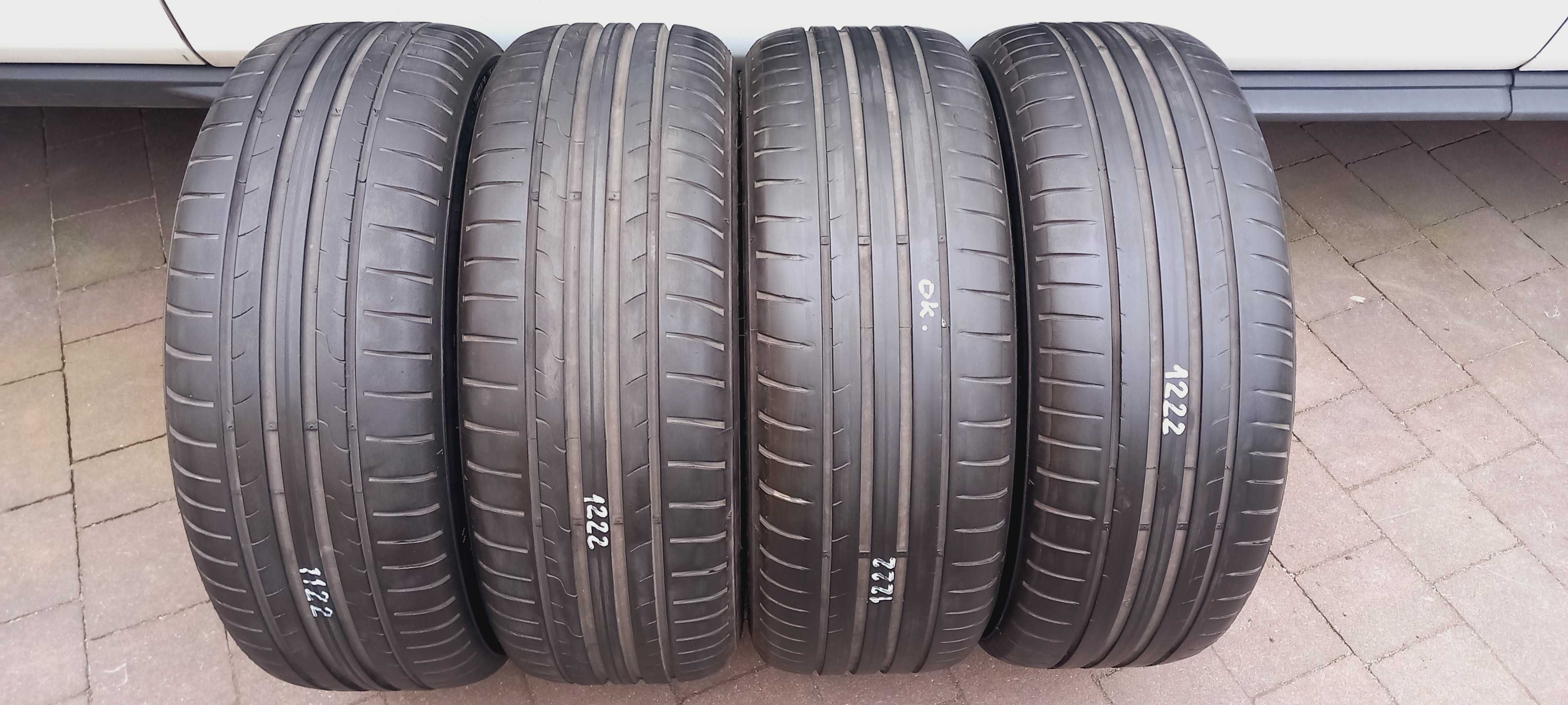 Opony letnie Premium 4x DUNLOP 205/55R16 91H, 2022r. stan bdb