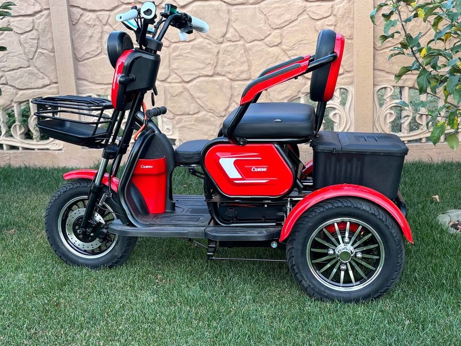 Трицикол CORCO《LOGAN 》Двигун 1000-1200W Батарея 72V-23Ah Доставка.