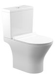 Безобідковий унітаз-компакт KP Edge New EDPR-0615-RW з сидінням SC