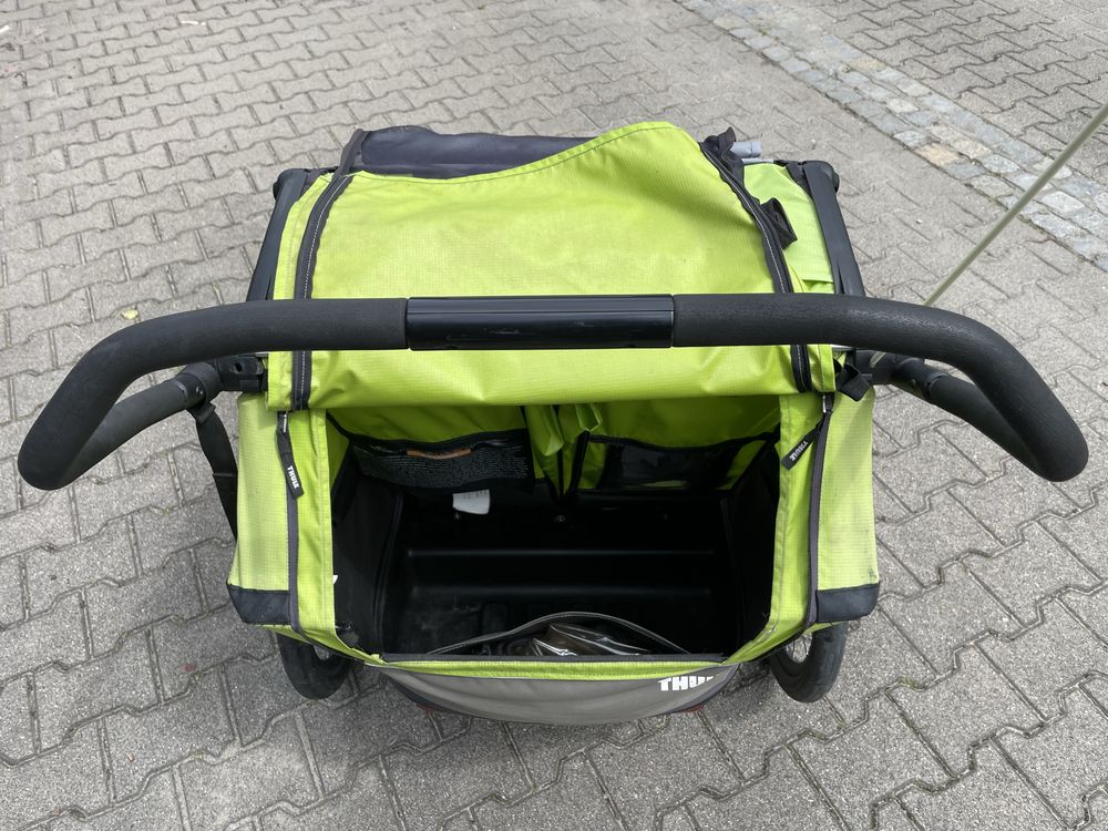 Thule CAB2 - przyczepka rowerowa/wózek dla dwójki dzieci