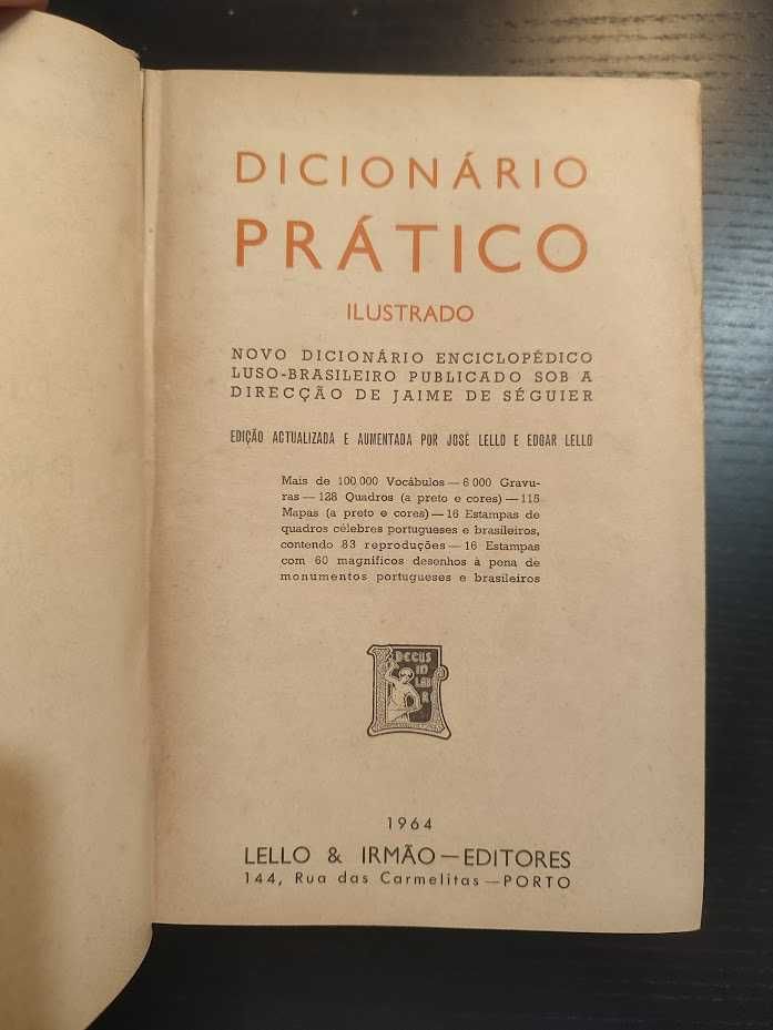 (Env. Incluído) Dicionário Prático Ilustrado de Jaime de Séguier