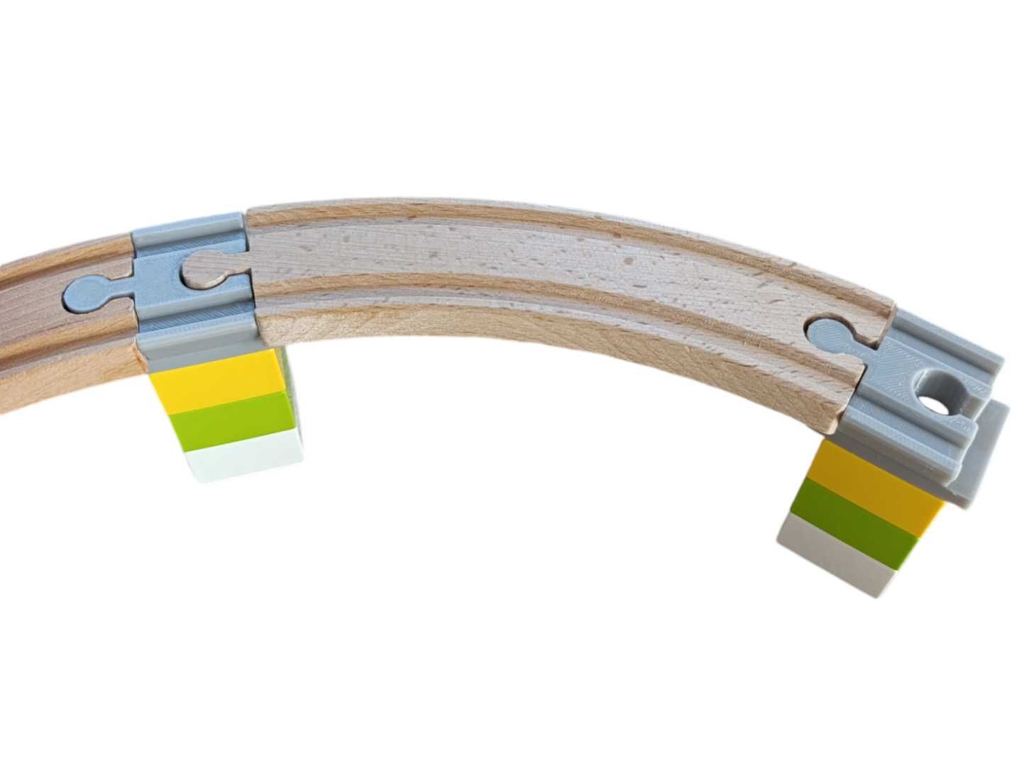 Adaptery (12 szt) do łączenia LEGO Duplo z torami Ikea, Lidl, Brio