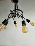 Lampa wisząca 5xE27 Loft, industrial żarówki GRATIS!