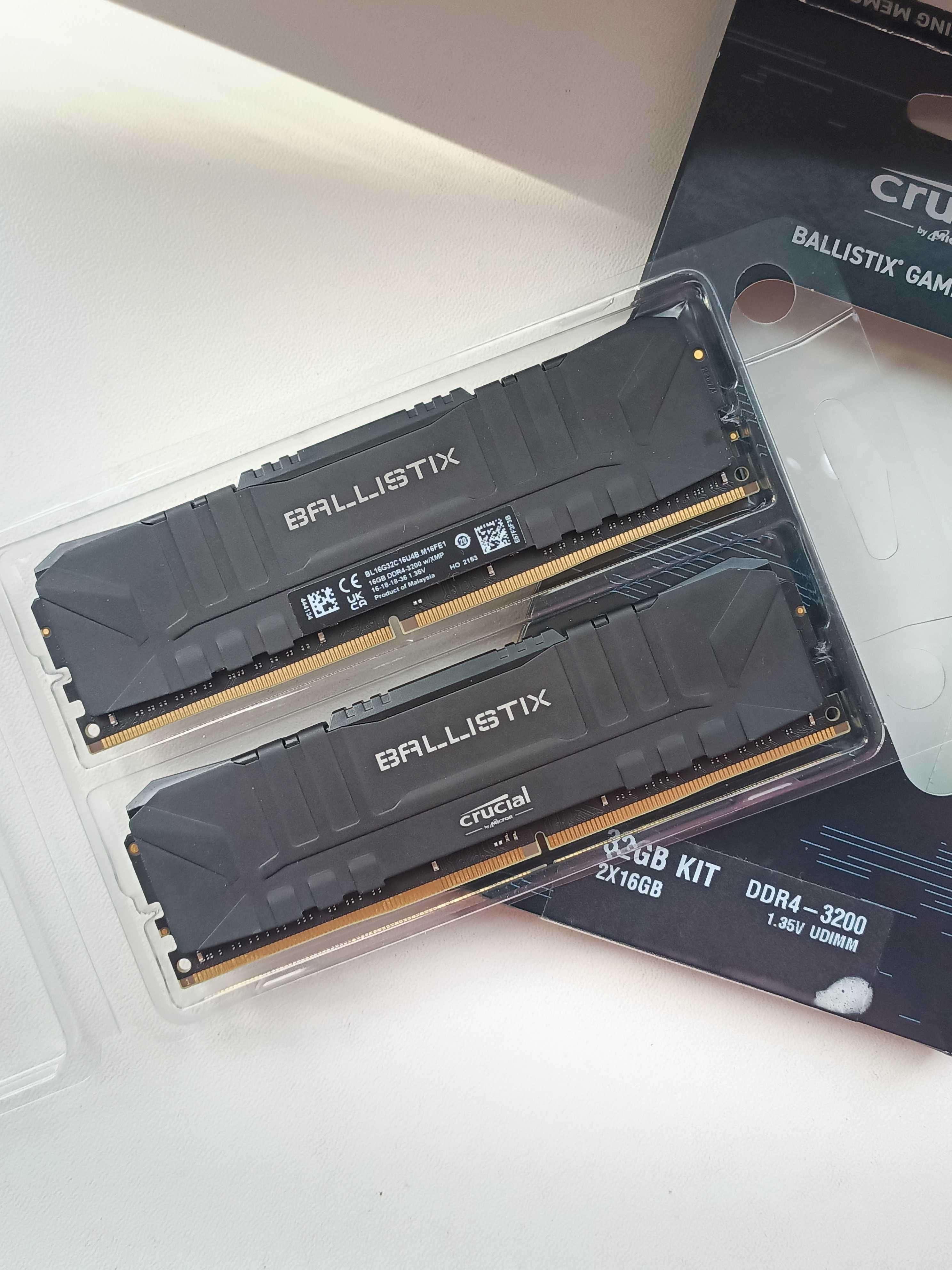 Ballistix 32GB DDR4 3200 CL16 | Micron E-die | Dual Rank | Новый